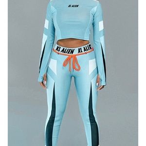 Two piece long sleeve and legging set